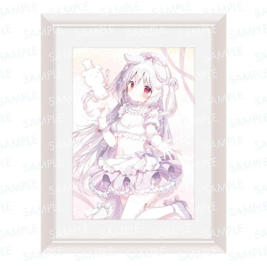 しろいいぬ(sh001) 描き下ろし 複製原画 ビル丸ごと!?しらたまオンリーショップ~Sweets Party~