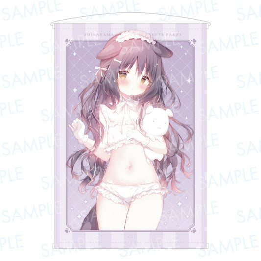 くろいいぬ&しらたま犬(sh026) 特製 B2Wスエードタペストリー ビル丸ごと!?しらたまオンリーショップ～Sweets Party～