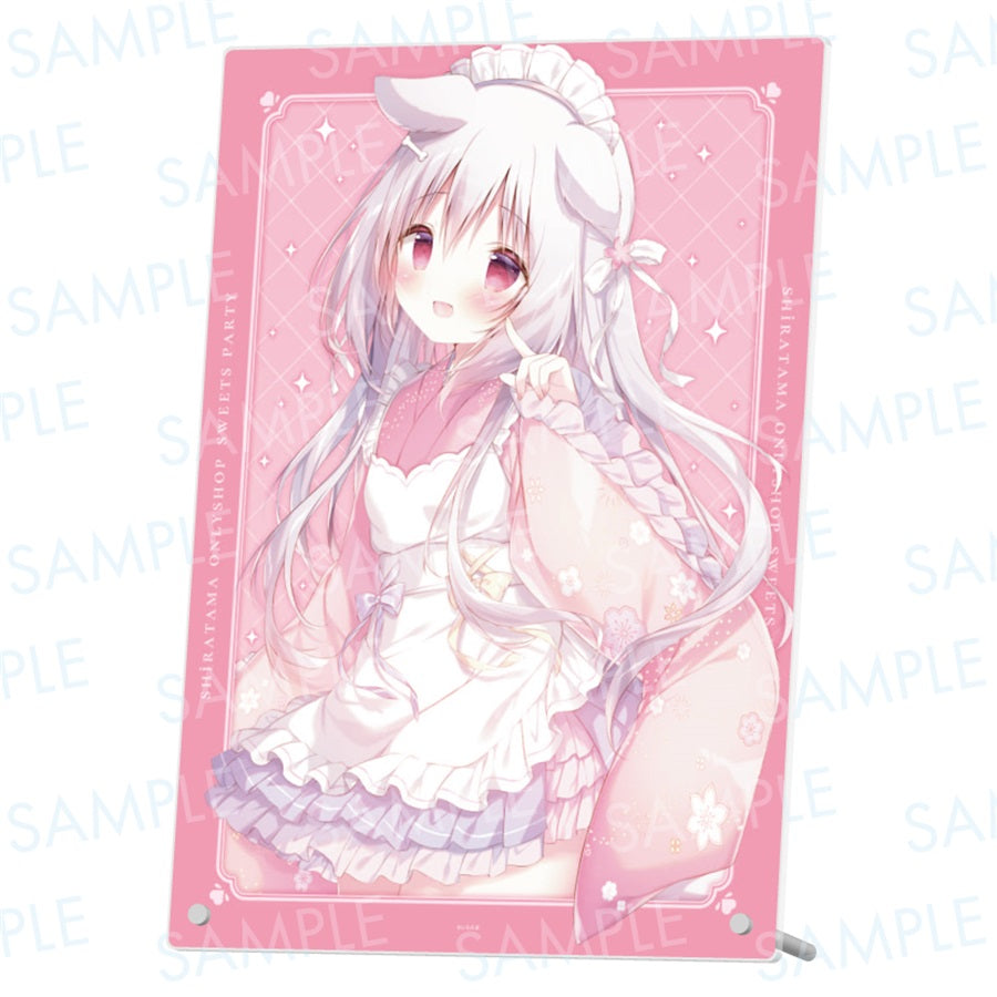しろいいぬ(sh021) 特製 A4アクリルパネル ビル丸ごと!?しらたまオンリーショップ～Sweets Party～