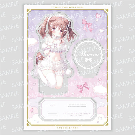 まろん(sh033) 特製 A5アクリルフィギュア ビル丸ごと!?しらたまオンリーショップ～Sweets Party～